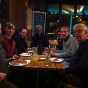 Post match celebrations  Post match pizza